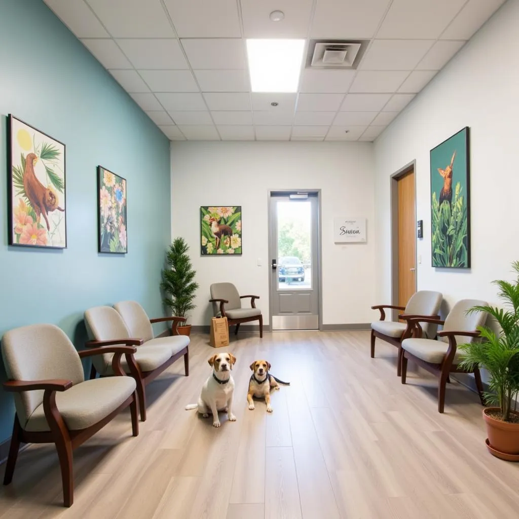 Modern and Welcoming Animal Hospital Waiting Area