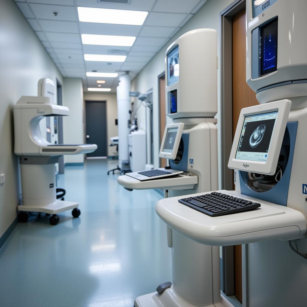 State-of-the-art equipment in a veterinary examination room