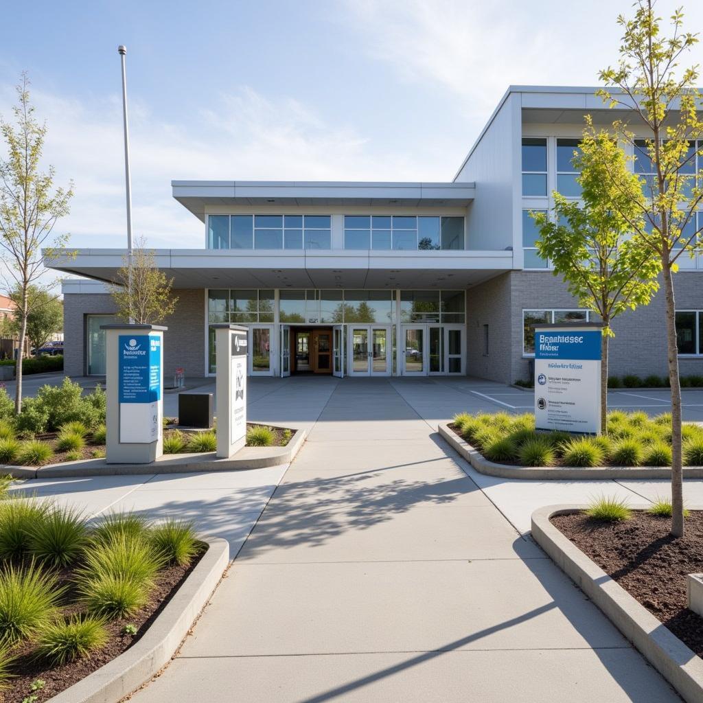 Main Entrance of Musgrove Park Hospital Taunton