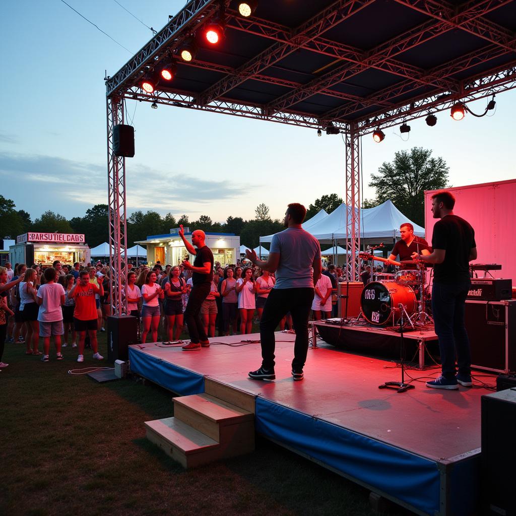 Outdoor Music Festival at San Jose Hospital