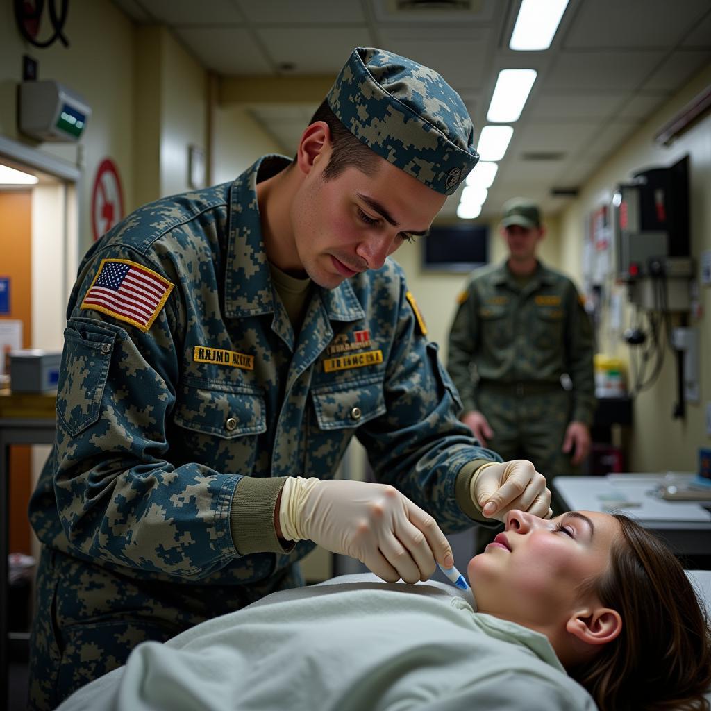 Navy Hospital Corpsman Deployed