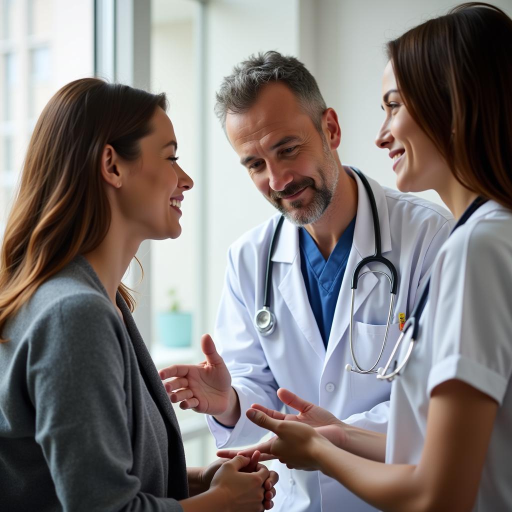 NMC Doctor consulting with a patient 