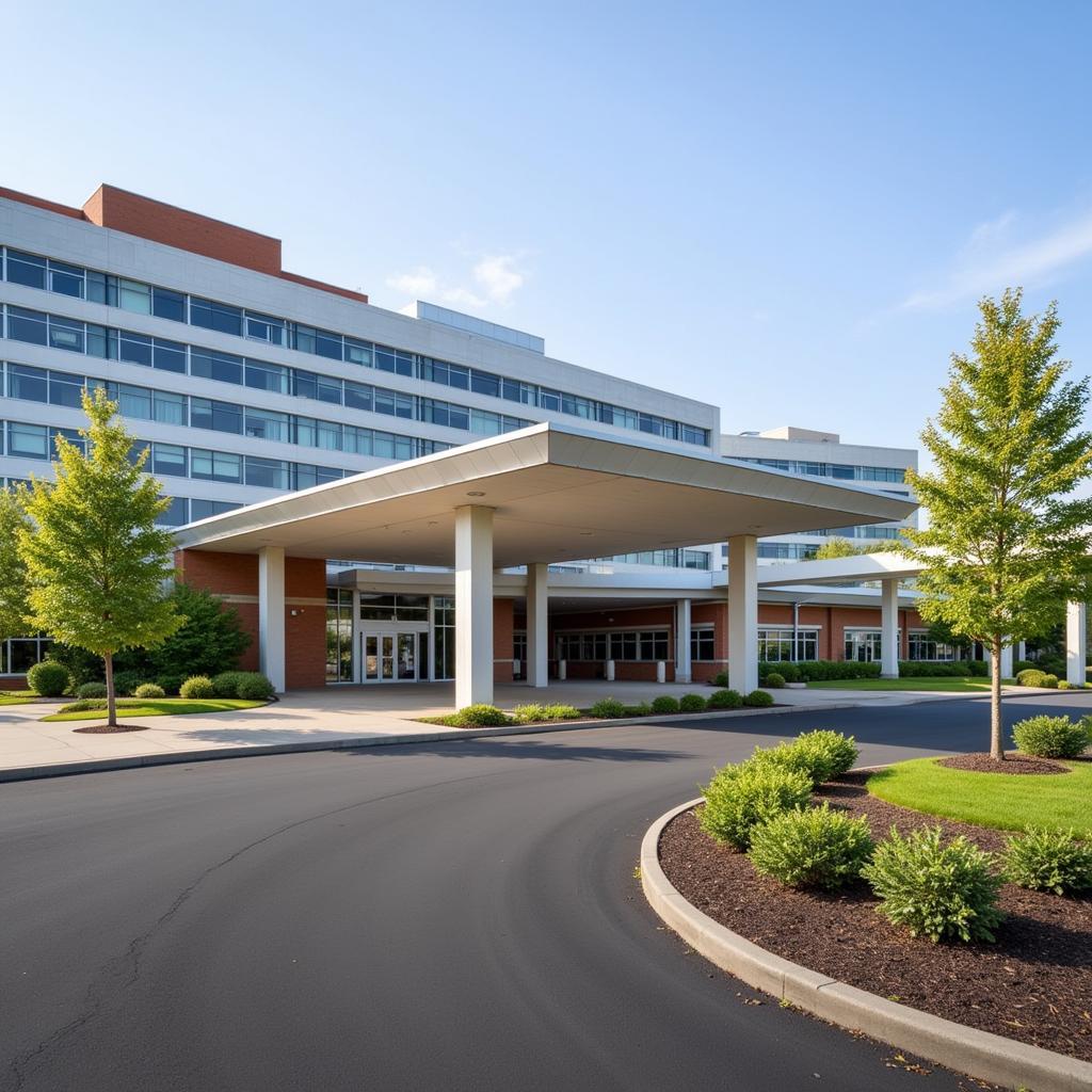 Exterior View of a Norristown Hospital