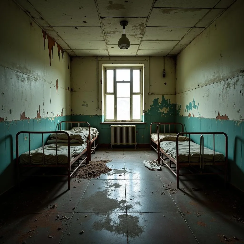 An abandoned ward at Norristown State Hospital