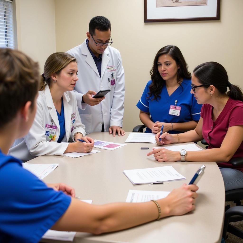 Norristown State Hospital staff collaborating in a meeting