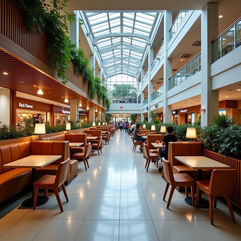 Spacious Seating Area at Northwestern Memorial Hospital Food Court