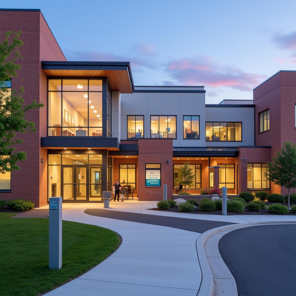 Modern Norwalk Hospital Exterior