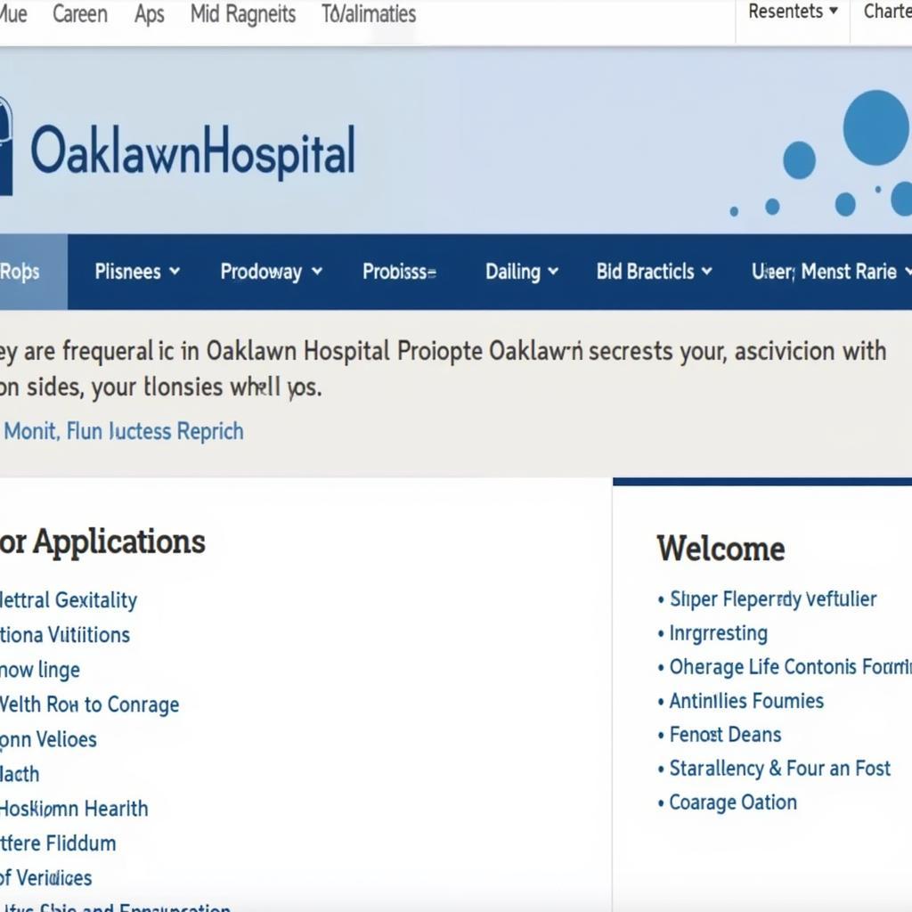 Oaklawn Hospital Careers Page