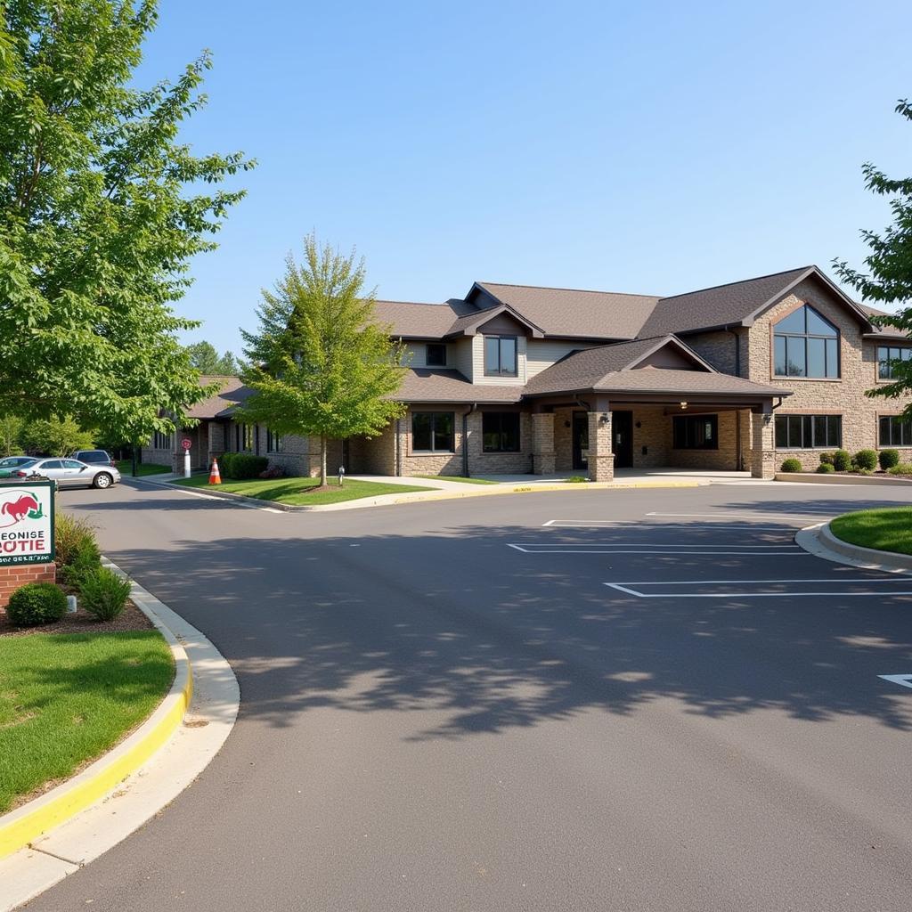 Oakridge Equine Hospital's welcoming exterior