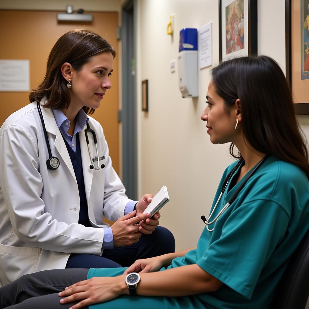 Doctor and Patient Consultation at Okemah Indian Hospital