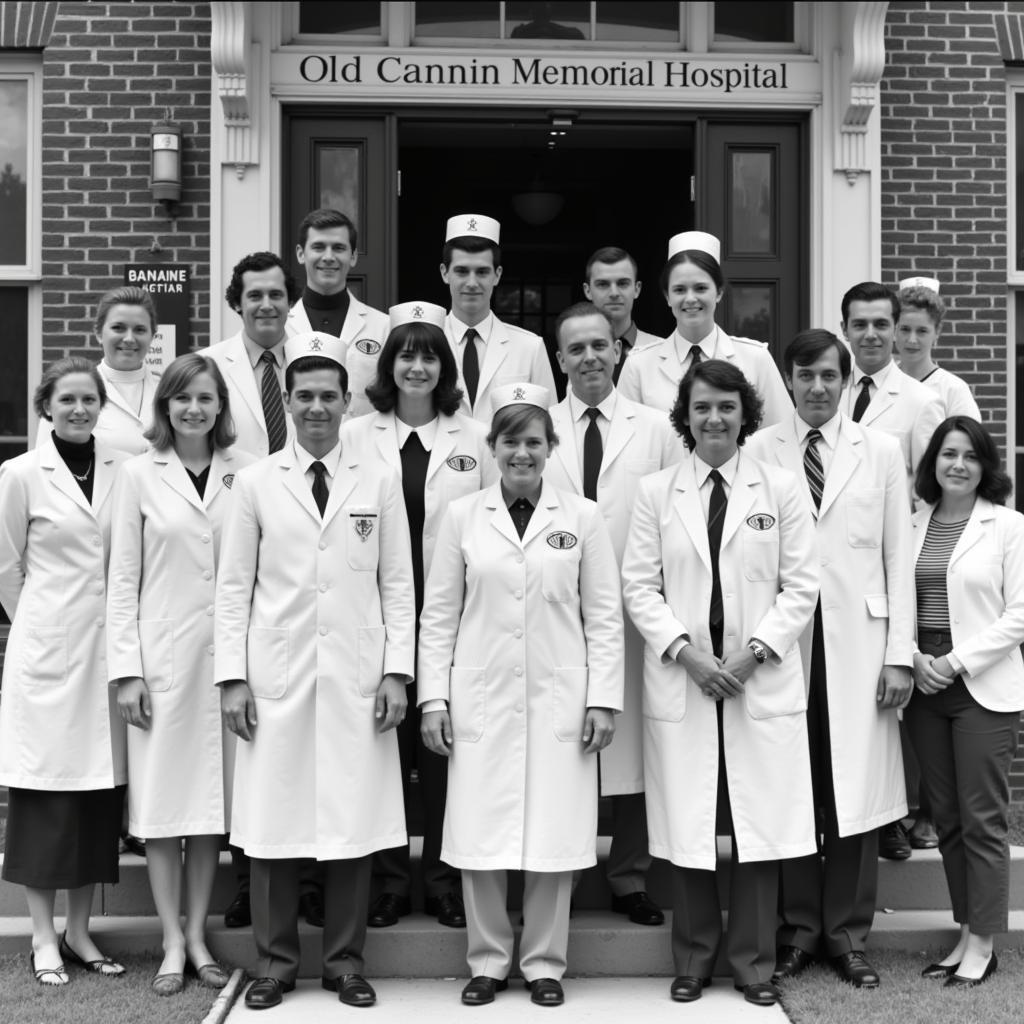 Doctors and nurses at Old Cannon Memorial Hospital