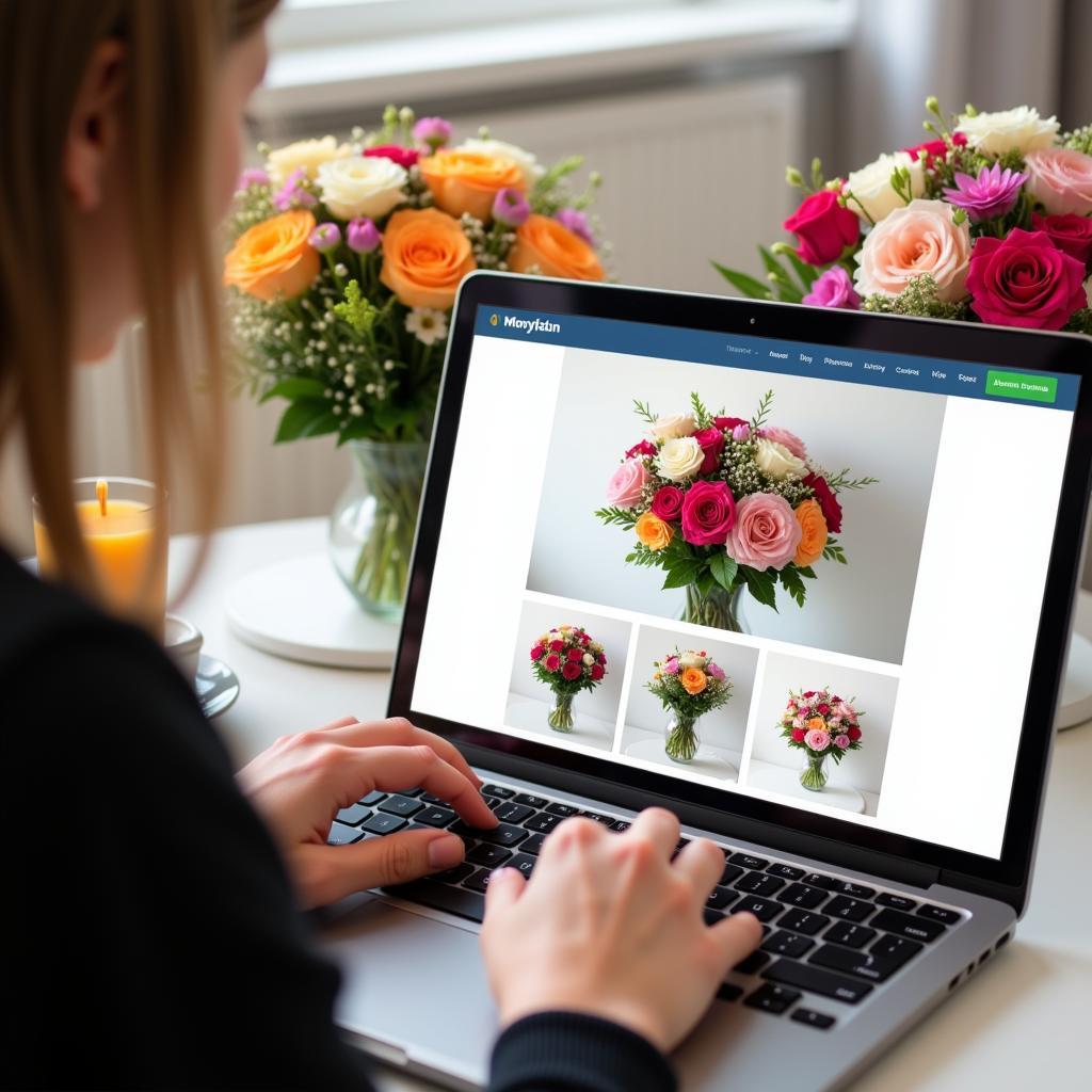 Ordering flowers online for Birmingham hospital delivery