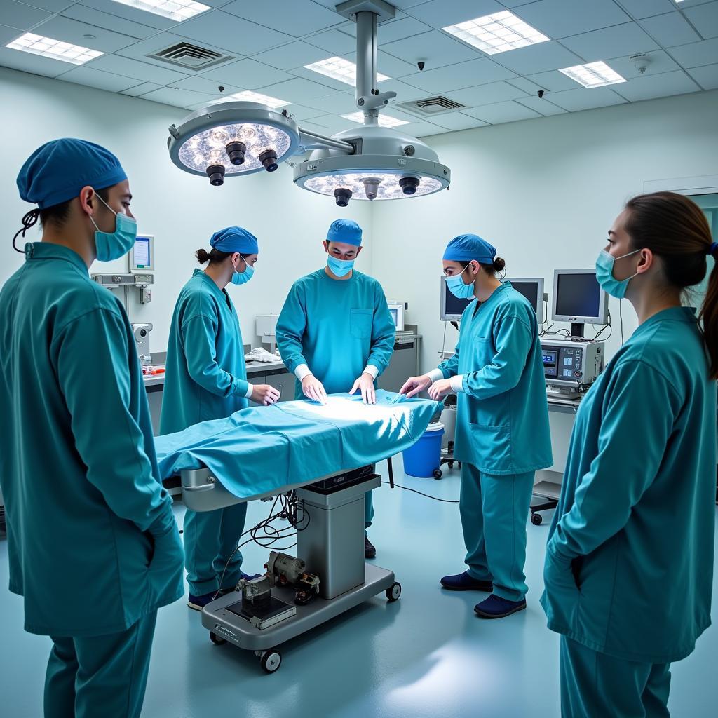 State-of-the-art operating room equipped for complex procedures