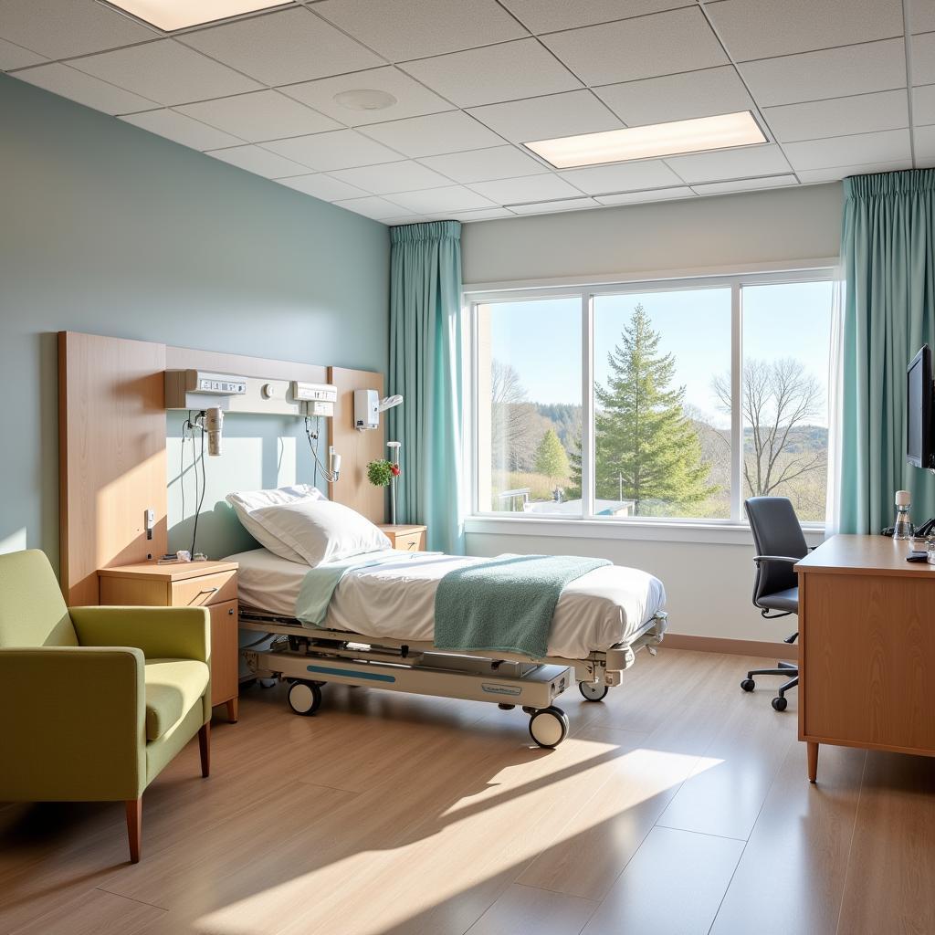 Comfortable and Modern Patient Room