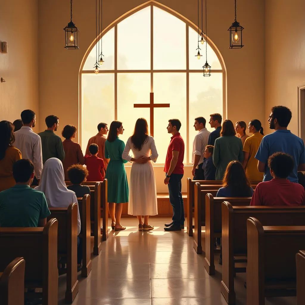 Visitors finding solace in Our Lady of Lourdes Hospital Chapel