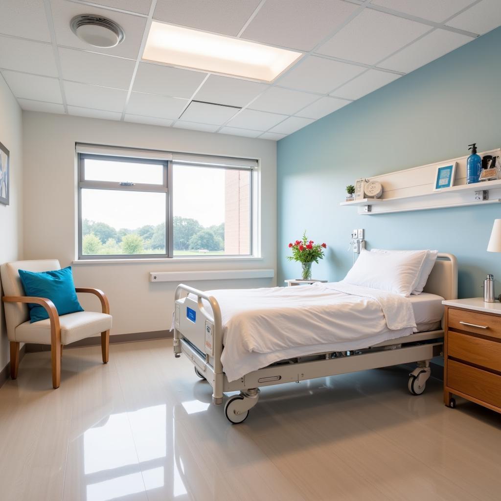 Patient Room at Our Lady of the Angels Hospital