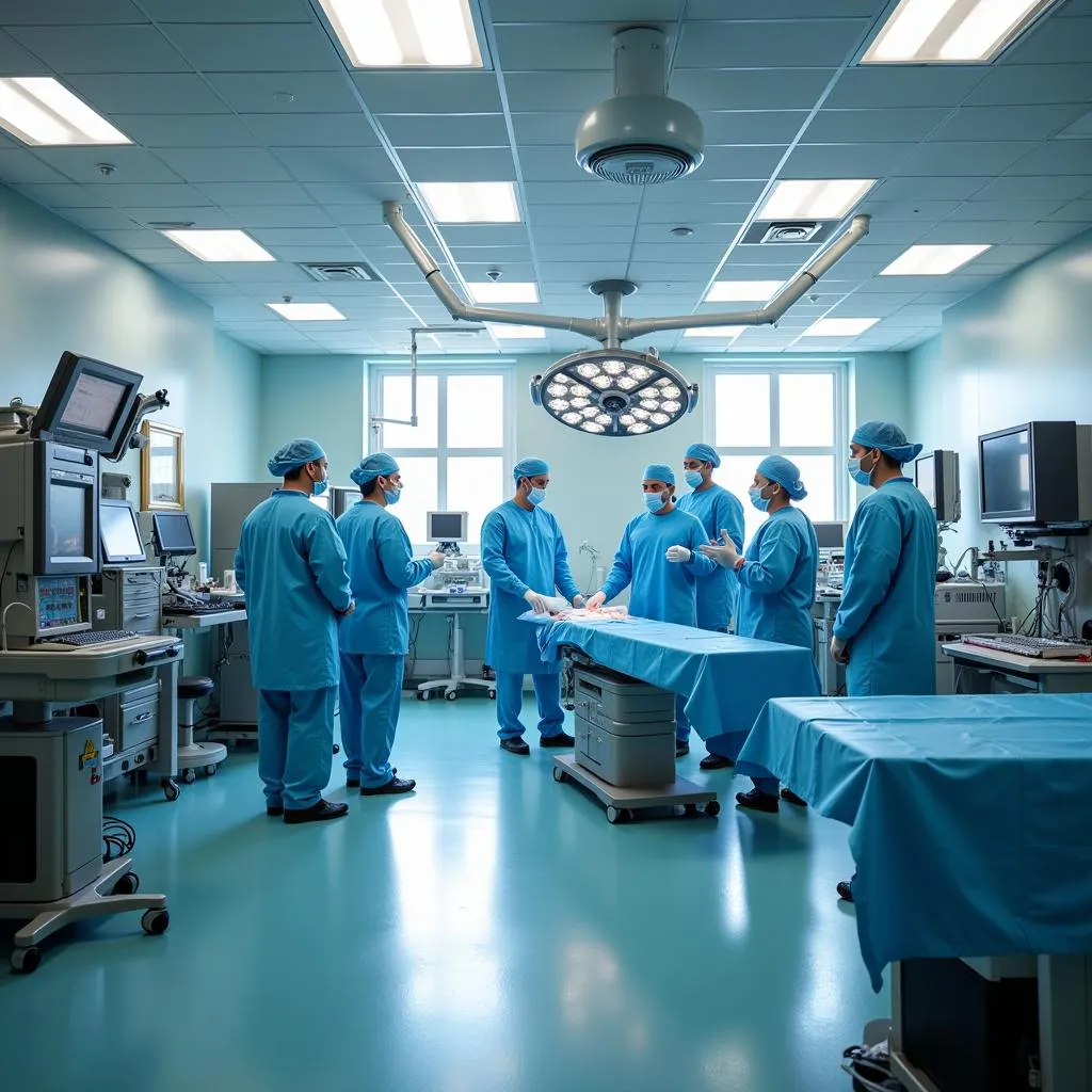 Advanced surgical technology in Palms West Hospital operating room