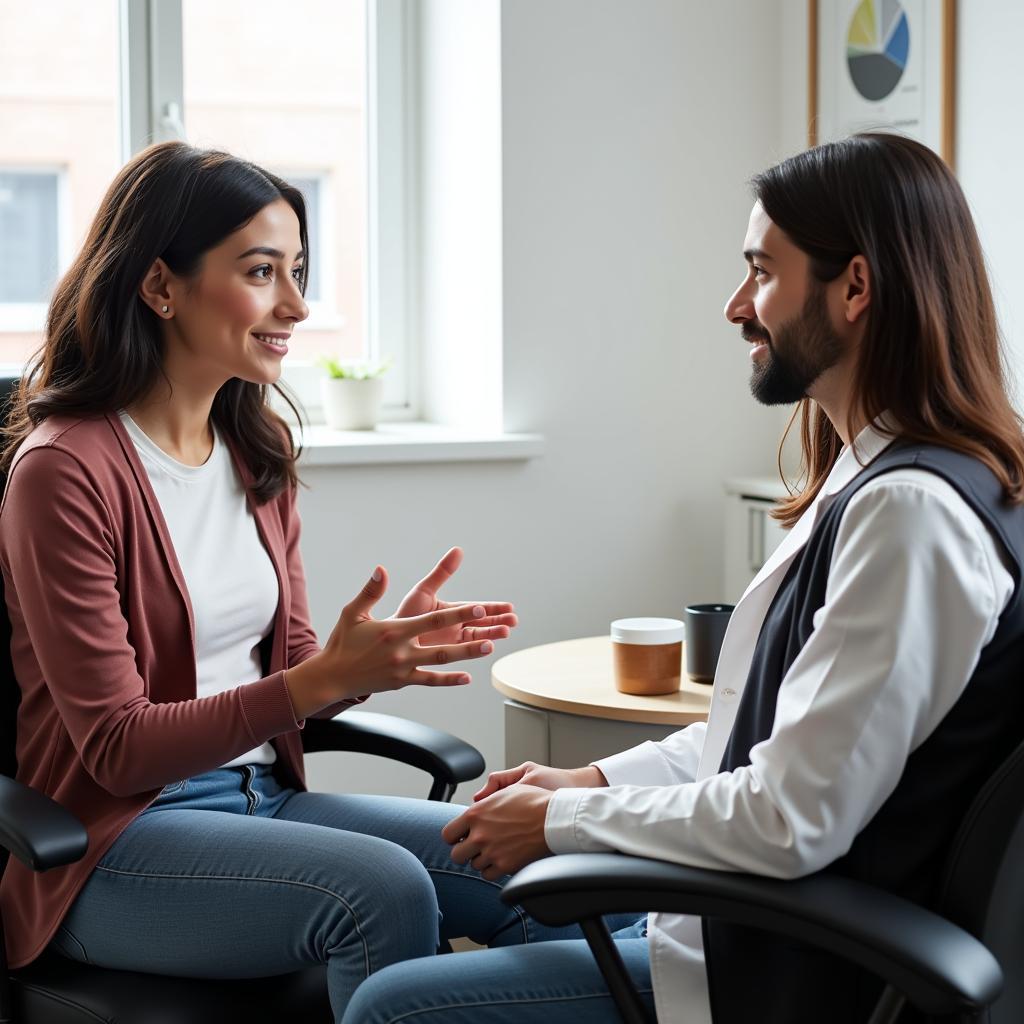 Patient Asking Eye Doctor Questions