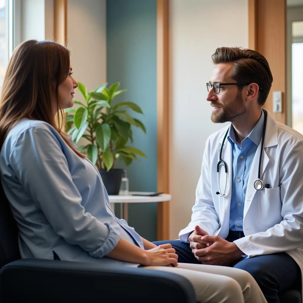 Patient Consulting with Doctor