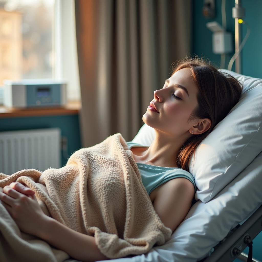 Patient Covered with a Warm Blanket