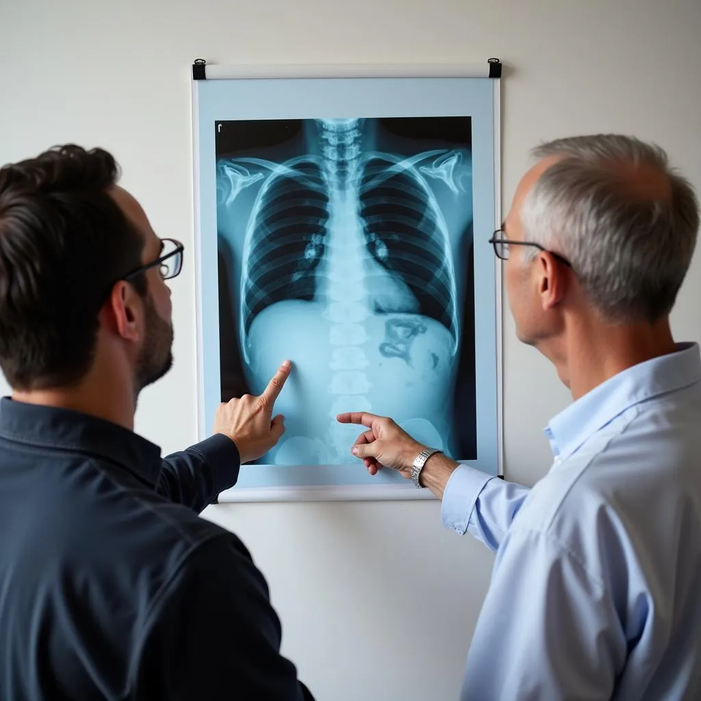  Patient Discussing X-ray with Doctor 