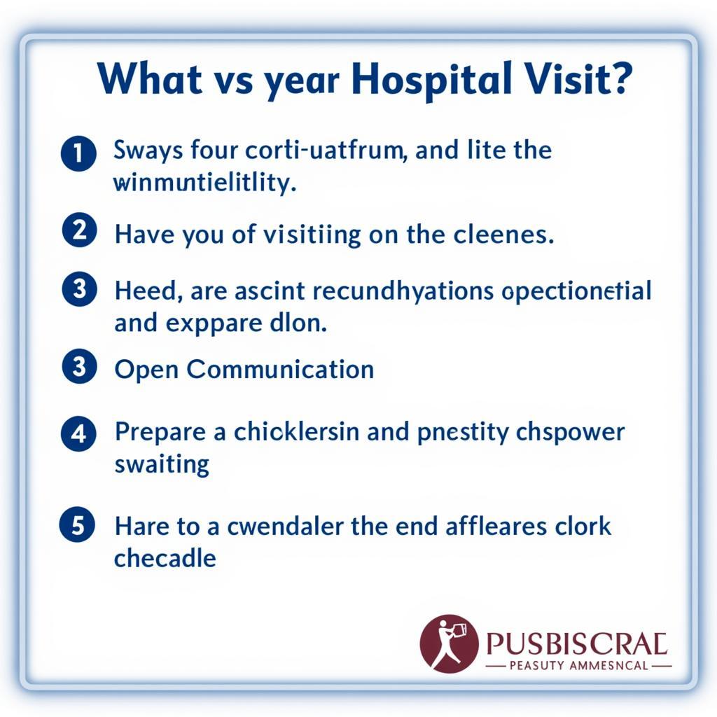 Hospital Checklist for Patients