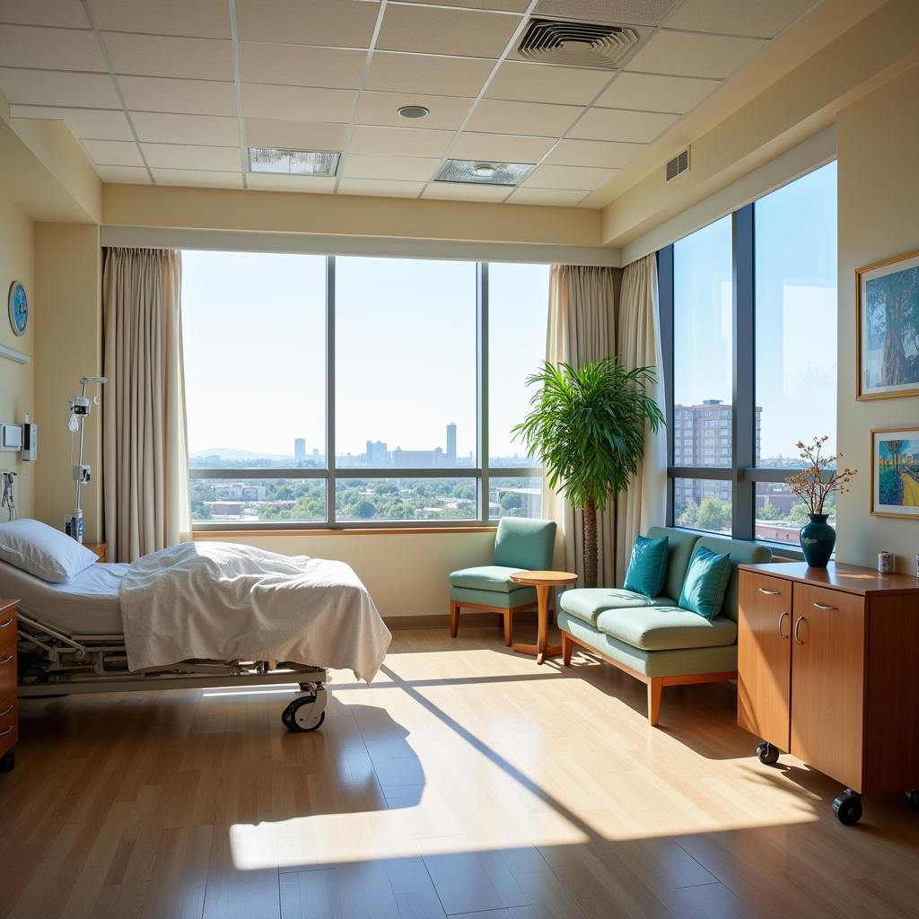 Comfortable and Modern Patient Room in Mexicali Hospital