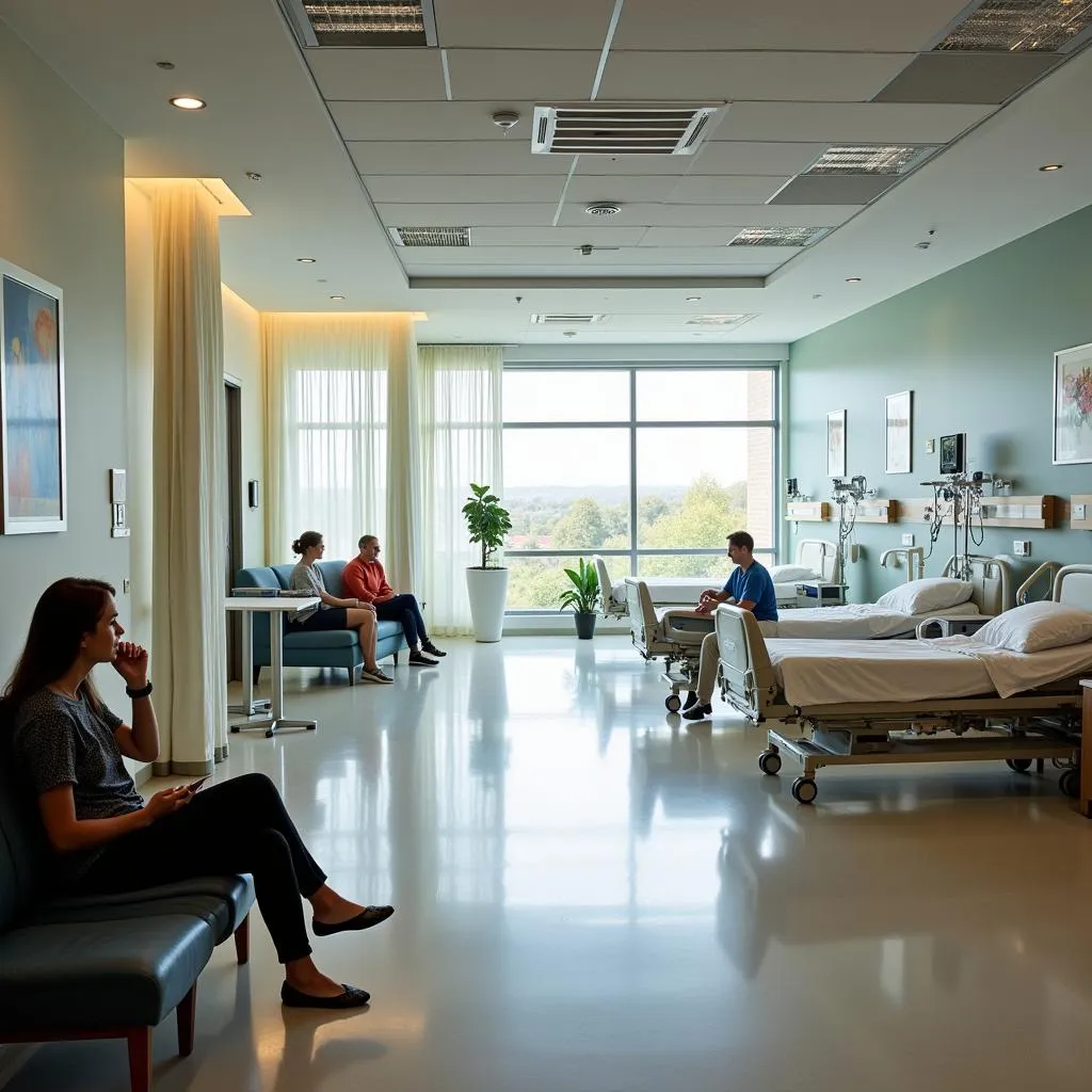 Patient Room Filled with Natural Light