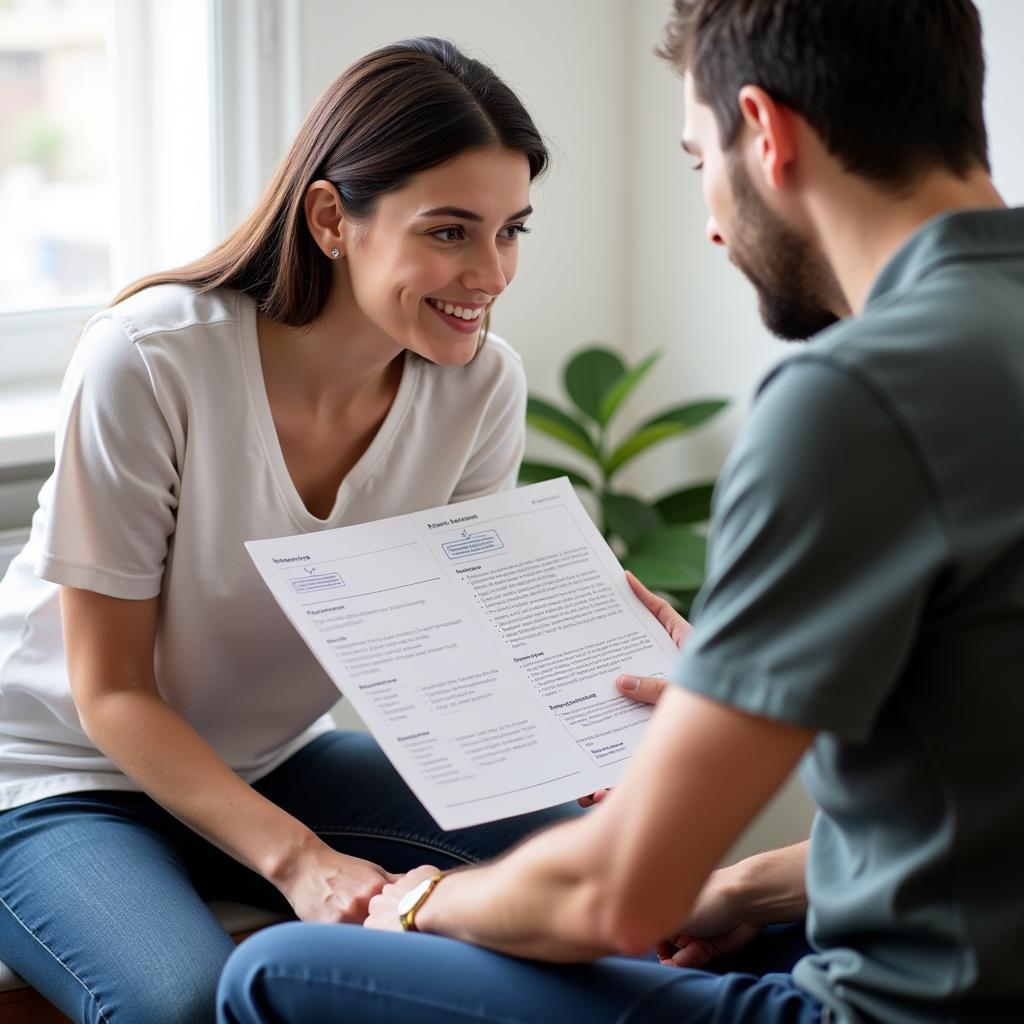 Patient and Therapist Discussing Treatment Plan