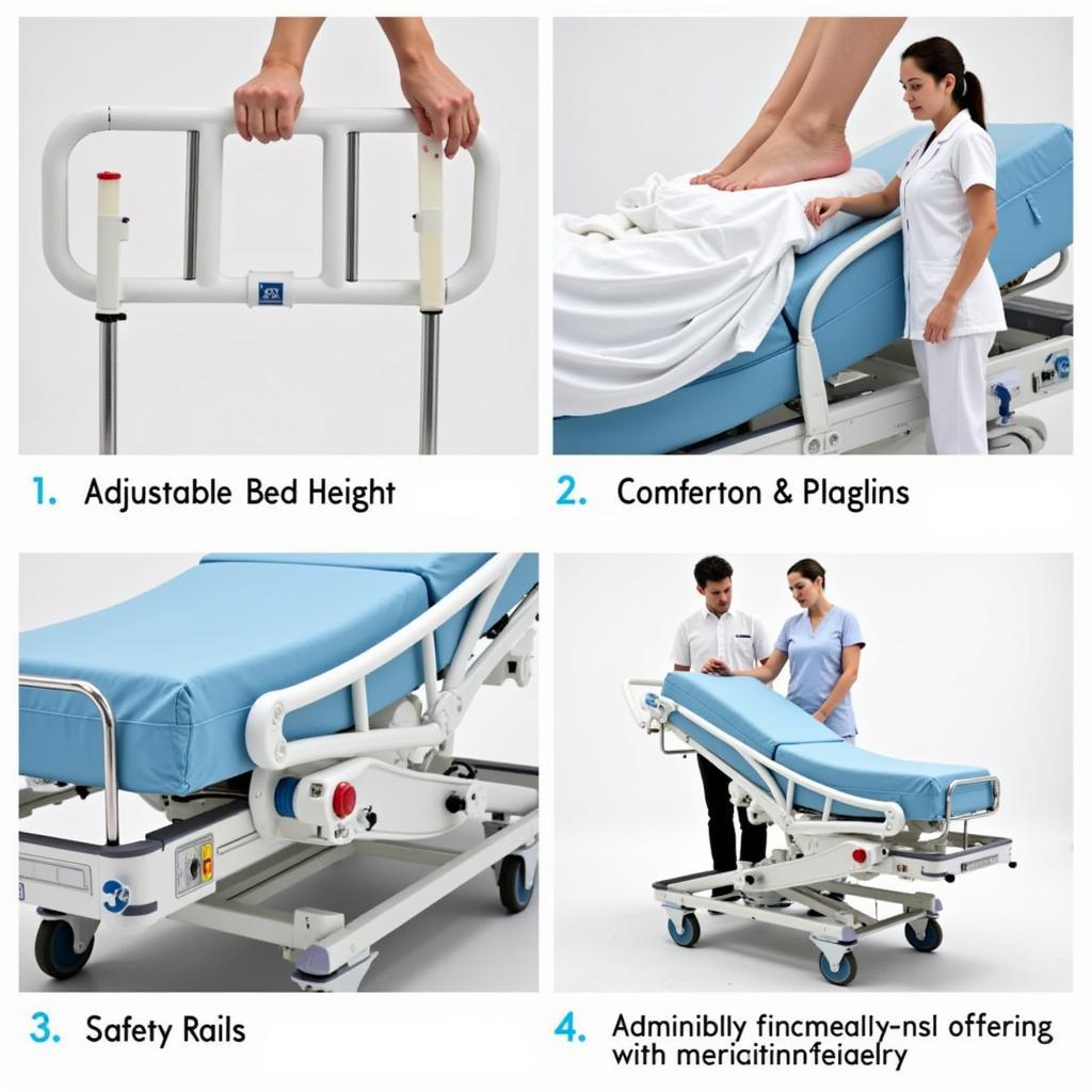 Features of a Patient Transport Trolley