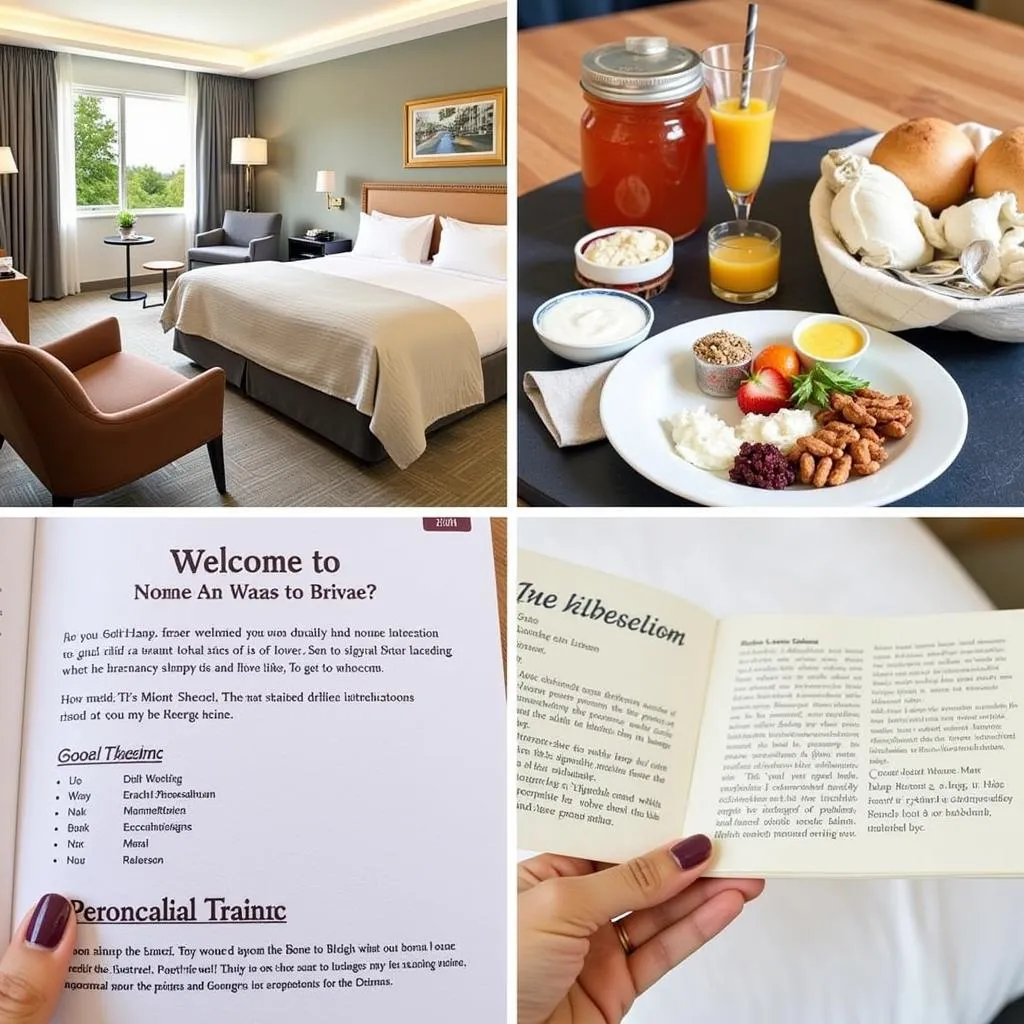 Selection of personalized amenities in a hotel room