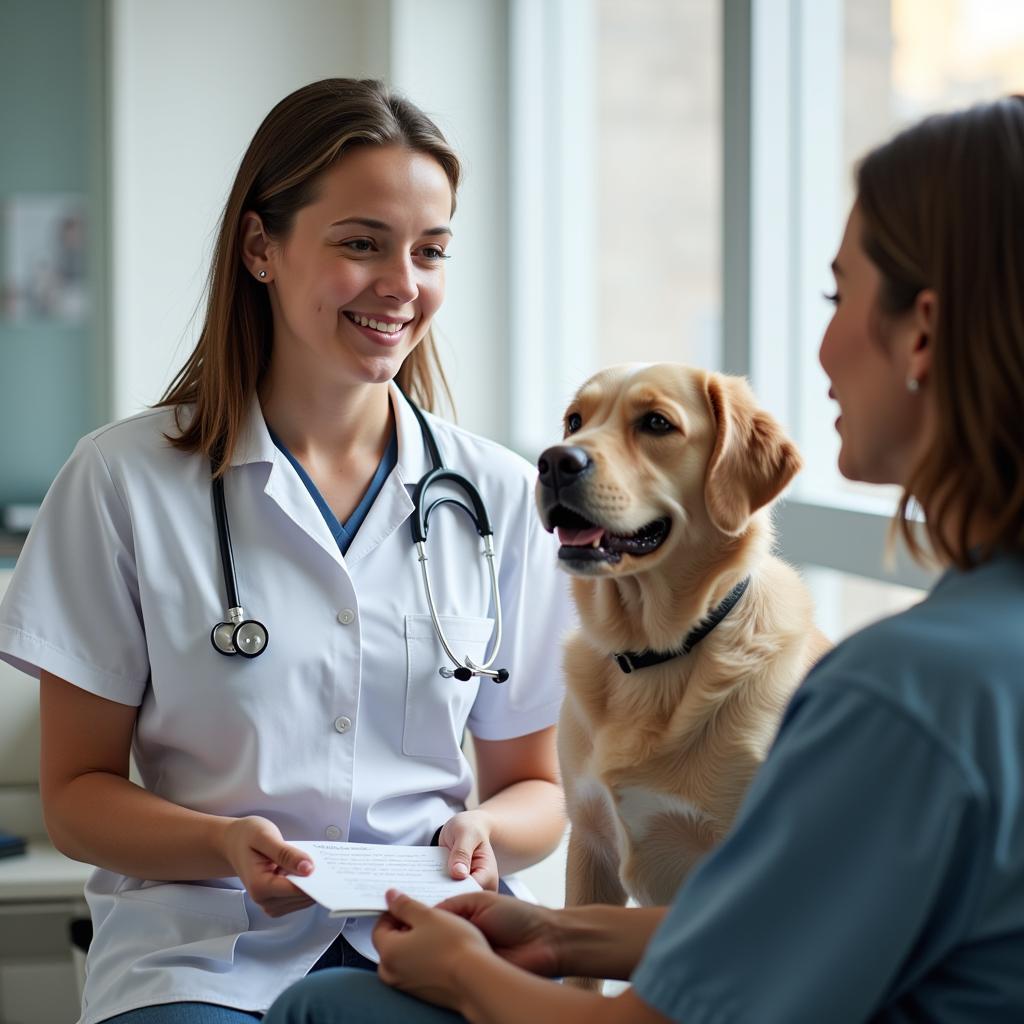 Pet Owner Consultation with Veterinarian