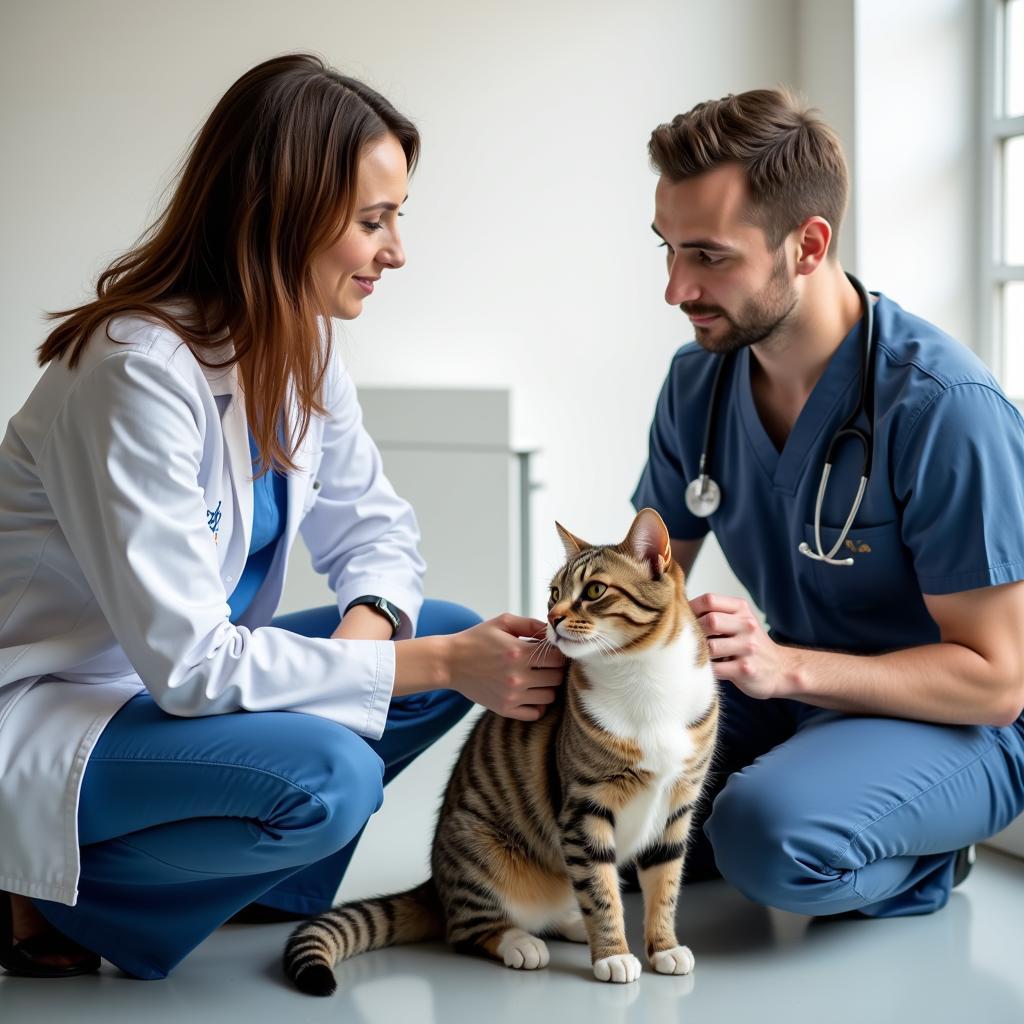 Pet Owner Talking to Vet in Coweta OK