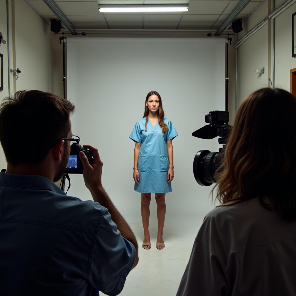 Photographer Setting up a Photoshoot