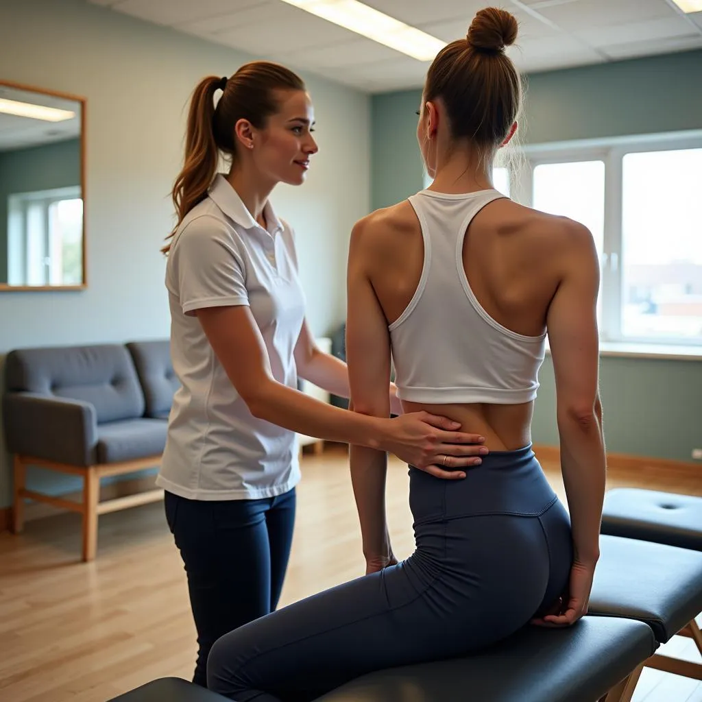 Physical Therapist Guiding Patient