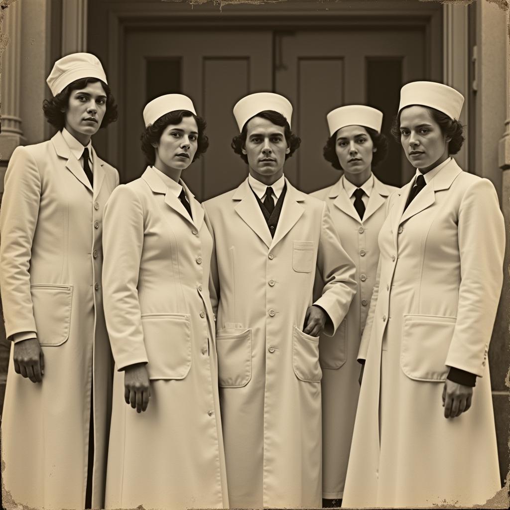 Doctors and Nurses at Pondville State Hospital