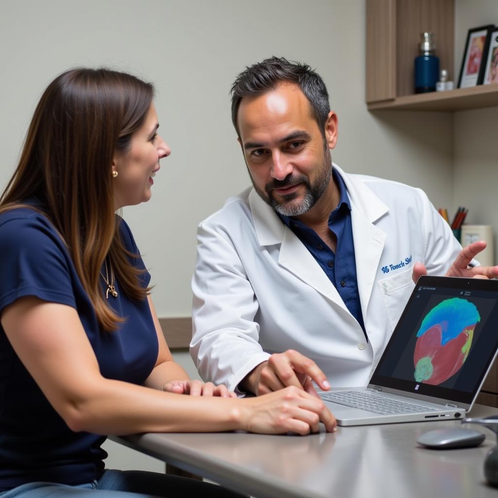 Surgeon Jaime Consulting with Patient