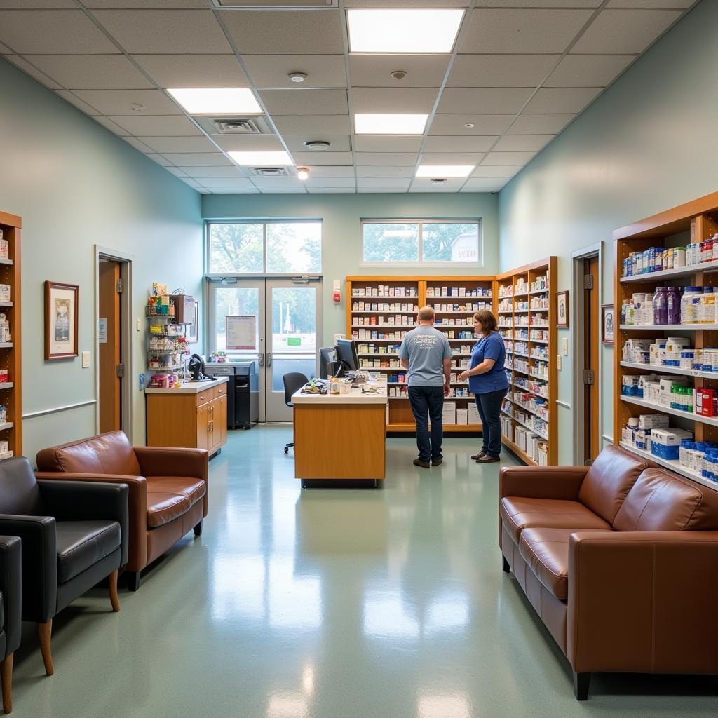 Interior view of Princess Anne Hospital VA Pharmacy