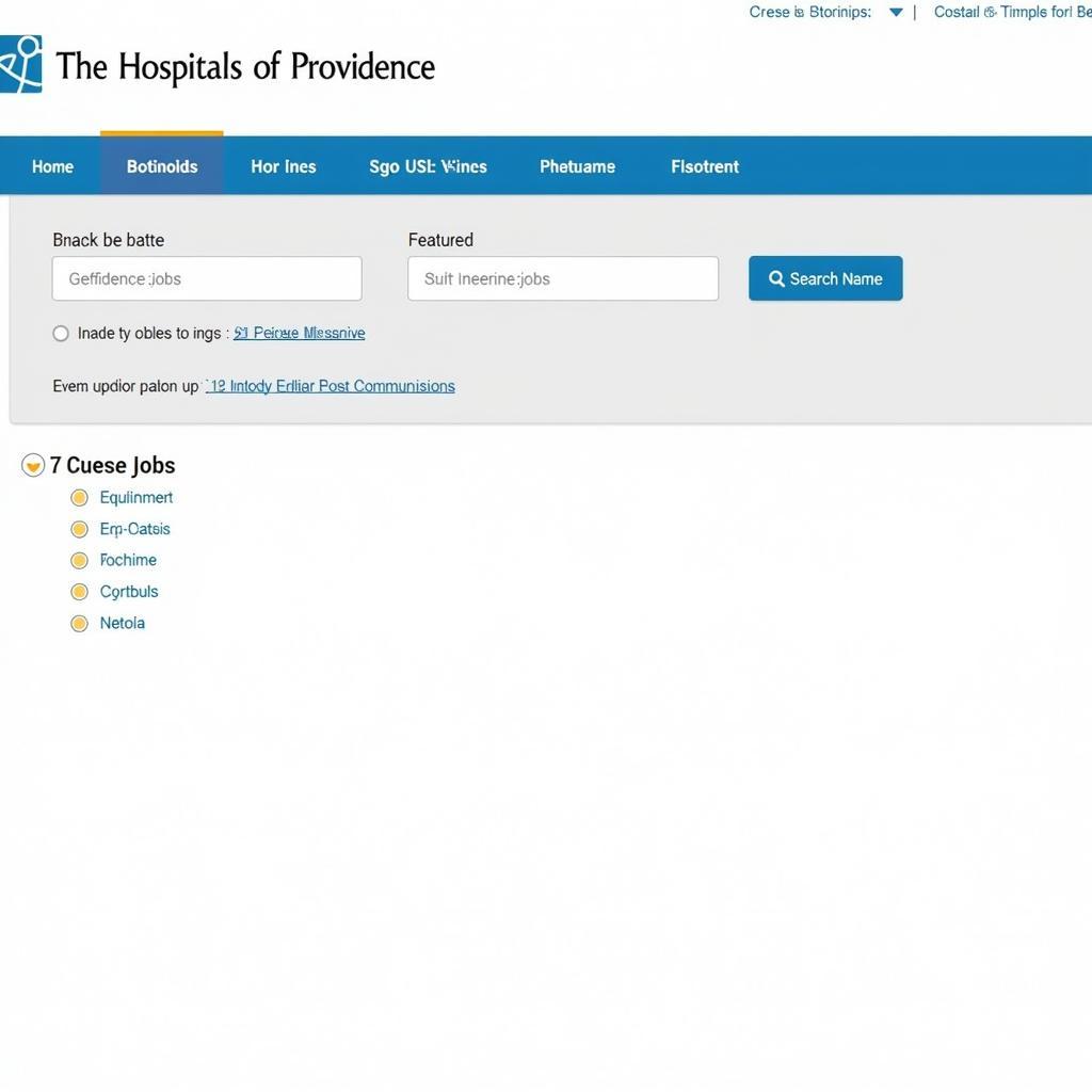 Providence Hospital Online Job Portal