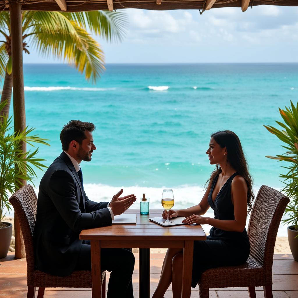 Job Interview at a Seaside Restaurant in Puerto Rico