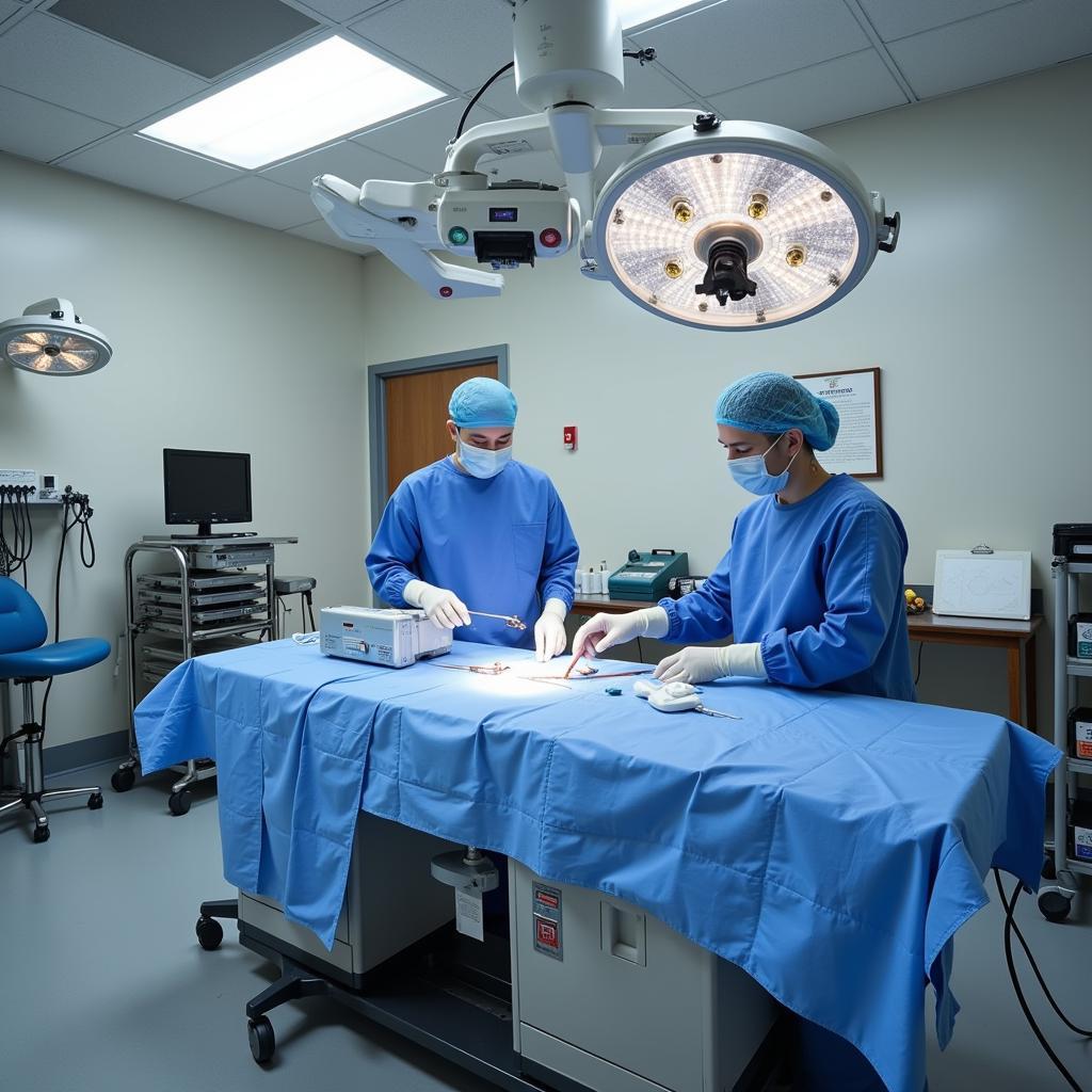 State-of-the-art surgical suite at Queensbury Veterinary Hospital