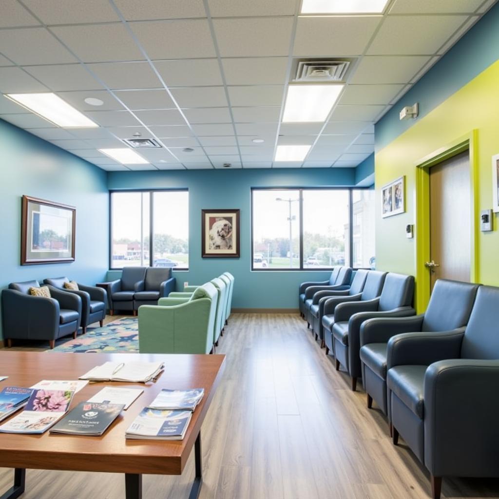 Welcoming waiting area at Rahway Animal Hospital