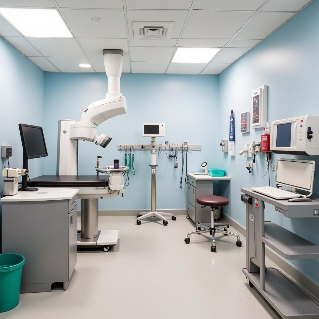 Well-equipped examination room at Kavanagh Animal Hospital