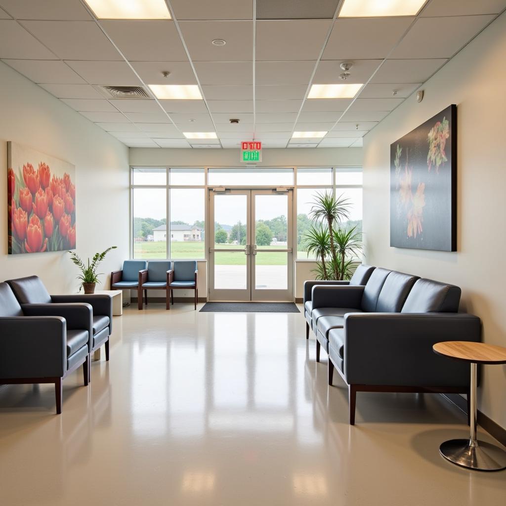 Comfortable waiting area at Red Bay Hospital