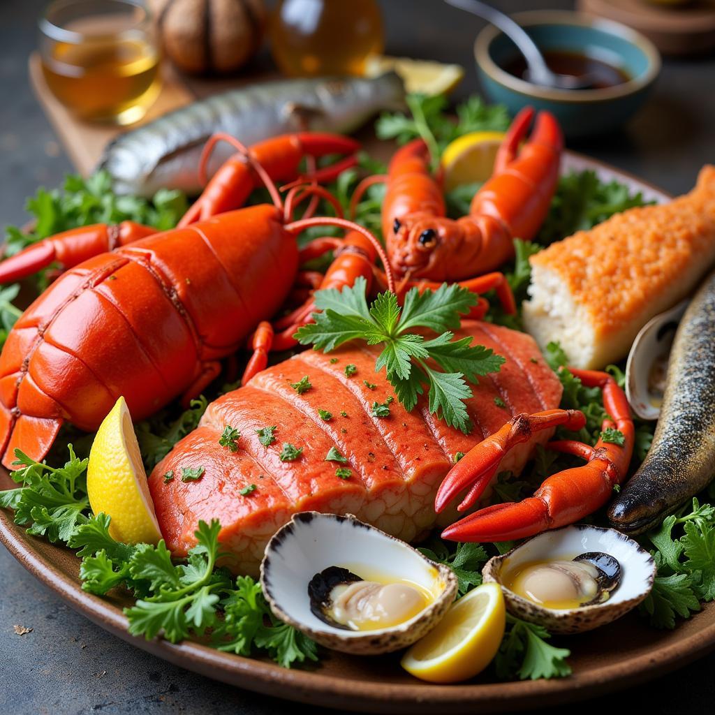 A delicious seafood platter in Rhode Island