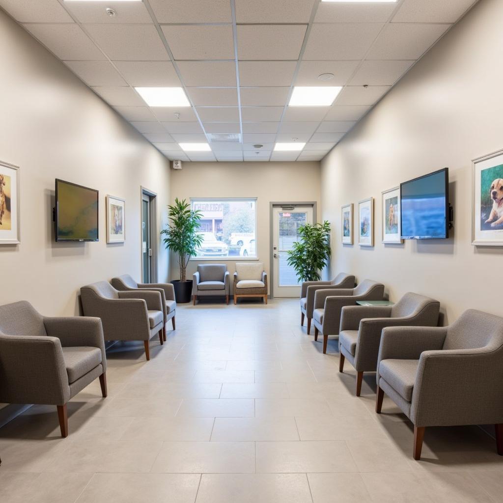 Comfortable Waiting Area at River Valley Veterinary Hospital