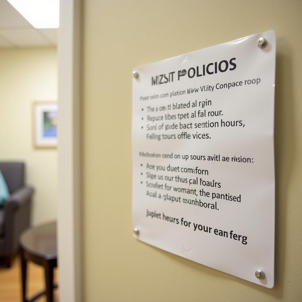 Riverside Hospital Visiting Policies Patient Room