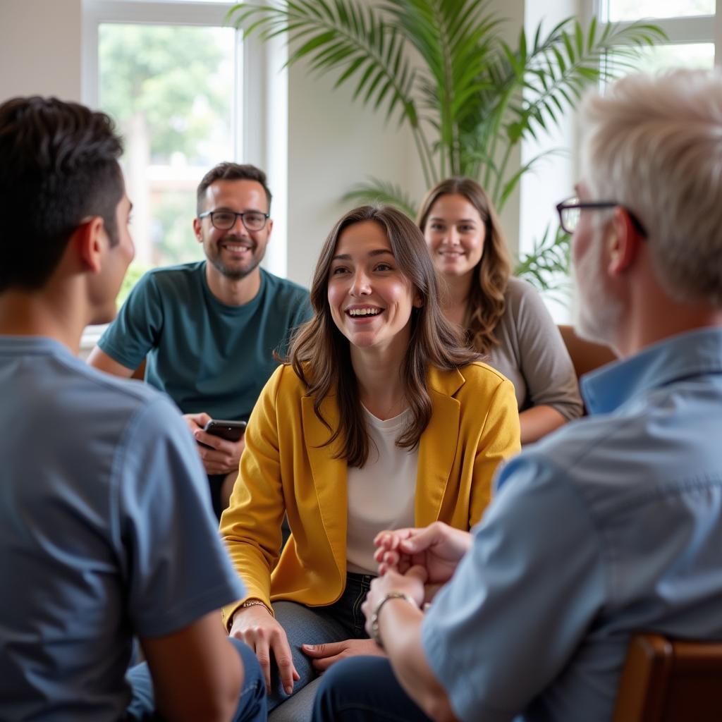 Support Group Session in Roper Rehab Hospital