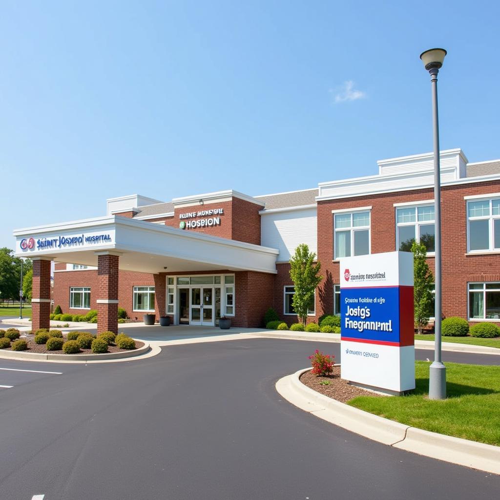 Modern Exterior of Saint Joseph Hospital Pontiac