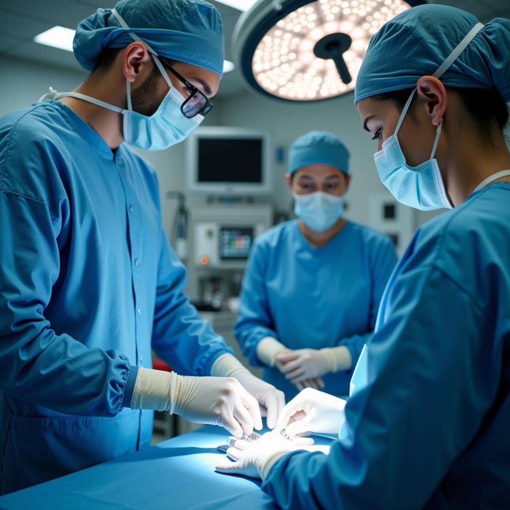 Advanced surgical technology in the operating room at Samitivej Srinakarin Hospital